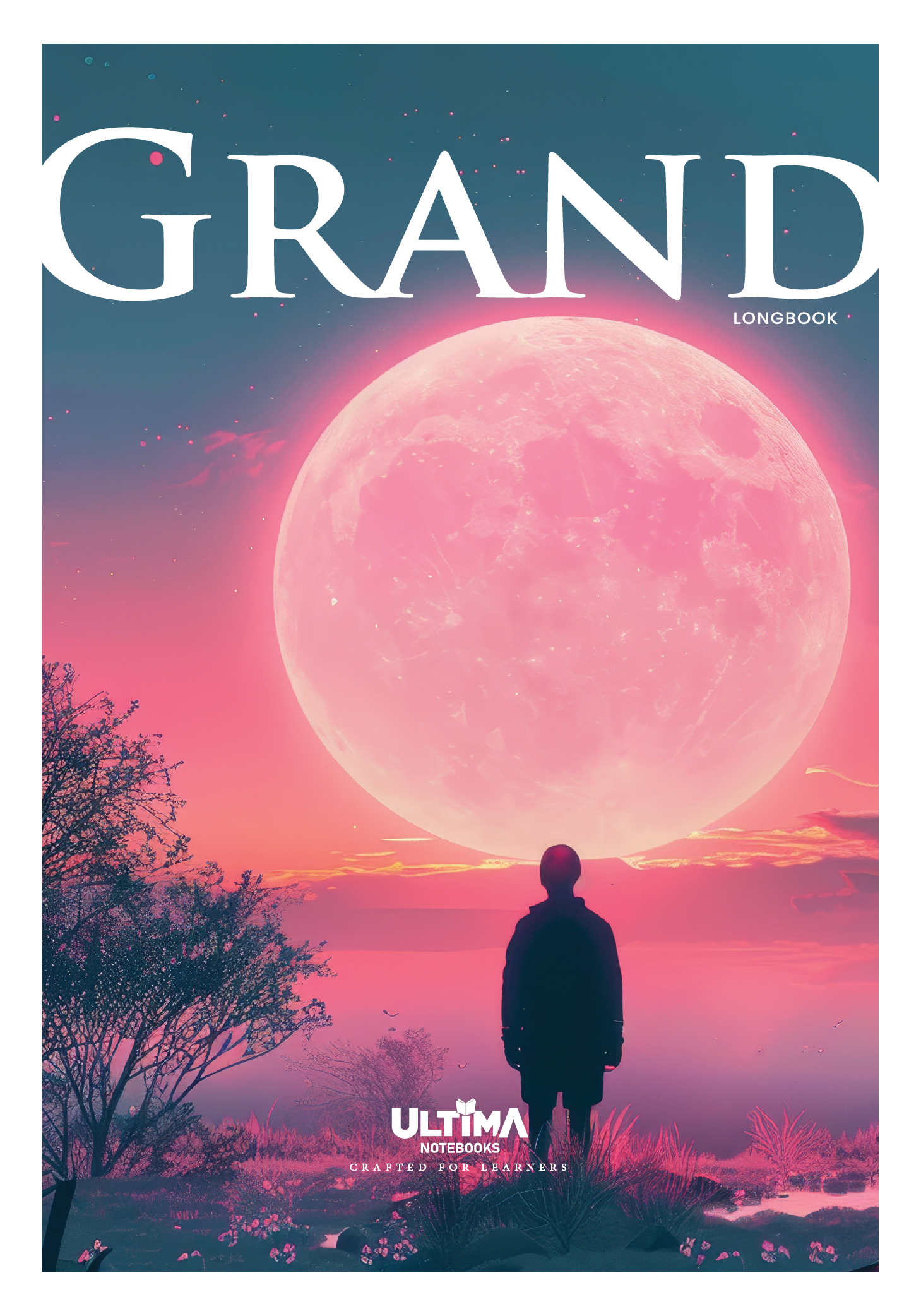 A4 Long Size Notebook - Square Grid